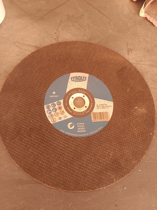 Disco  serra para corte de metal  Tyrolit  mm x 2,8x 25,4m