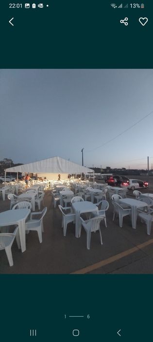 Aluguer de mesas e cadeiras festas