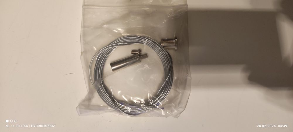 zawiesie linki profil aluminiowy do led kpl 1250mm