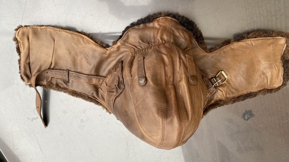 Шлем Шлемофон Кожа Мех