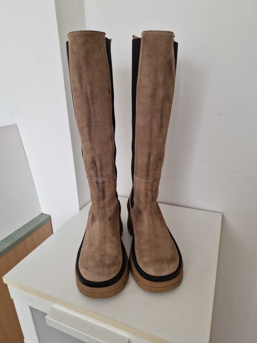 Kozaki Zara, z nubuku, jak nowe, roz. 37-38