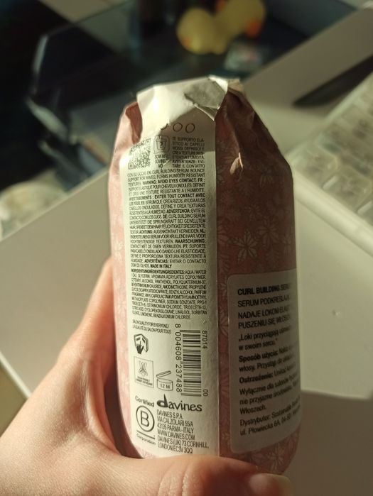 Davines Curl Building serum do loków podkreślające skręt 250 ml
