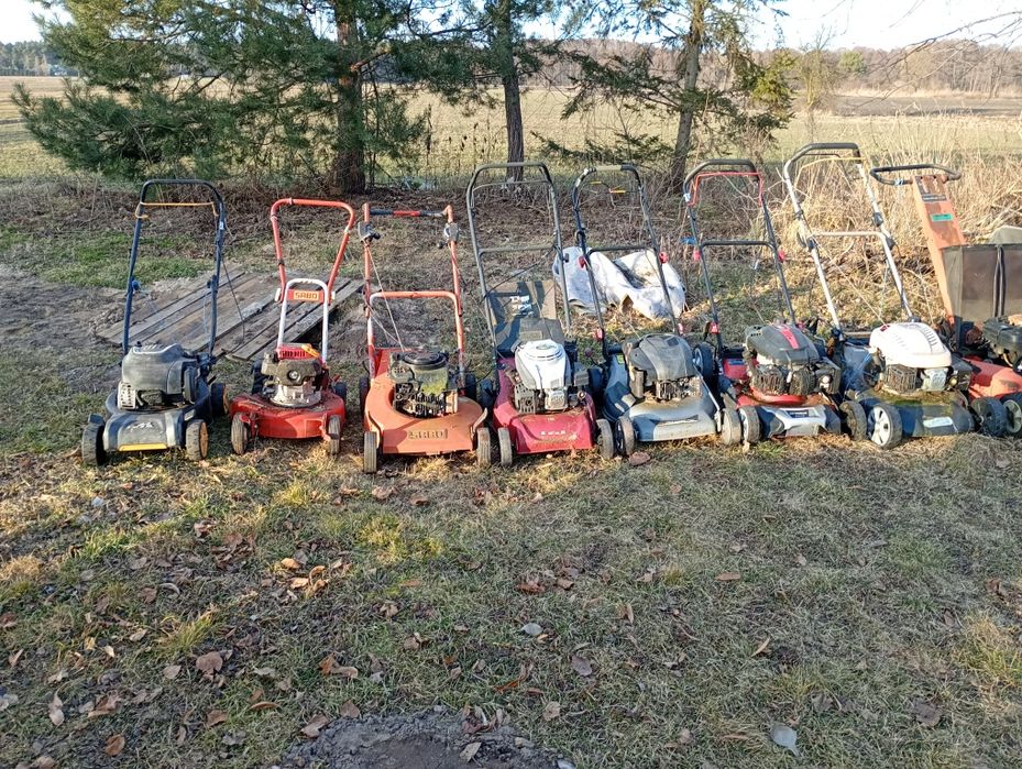10 kosiarek,7 kos,traktorek,2 piły pakiet cena za całość