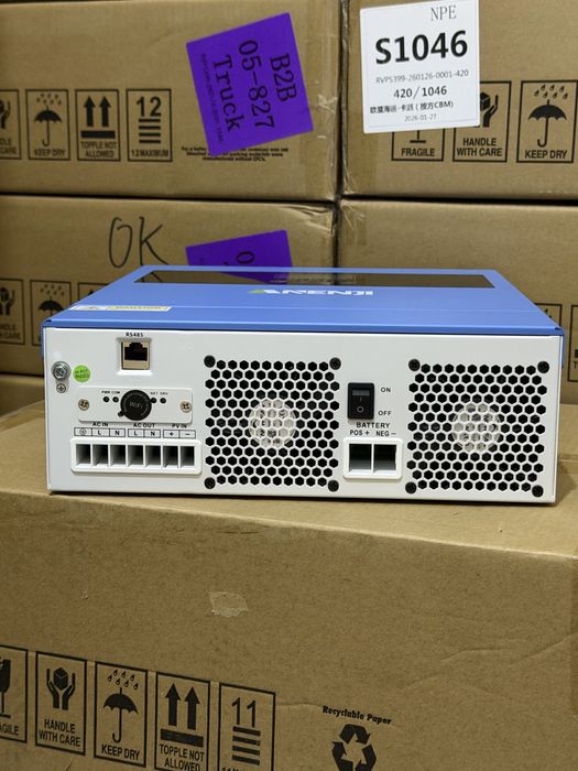 Anenji 24v 4000w гібридний інвертор