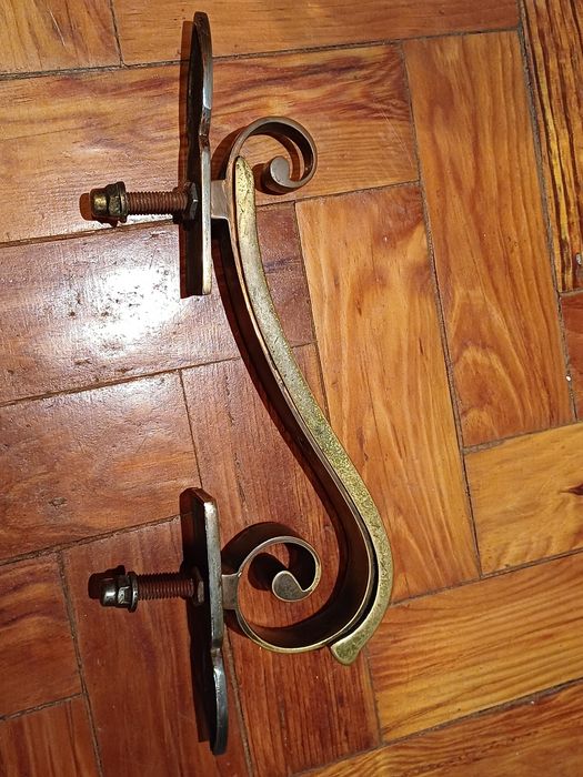 Puxador de Porta Grande 35cm - Latão Maciço Estilo Colonial441820200704430082