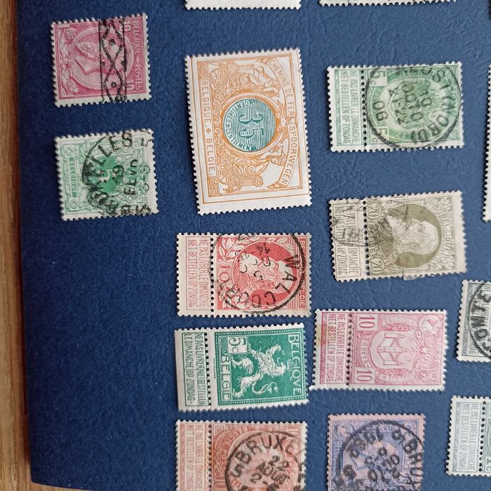 Kolekcja pocztowych znaczków belgijskich
