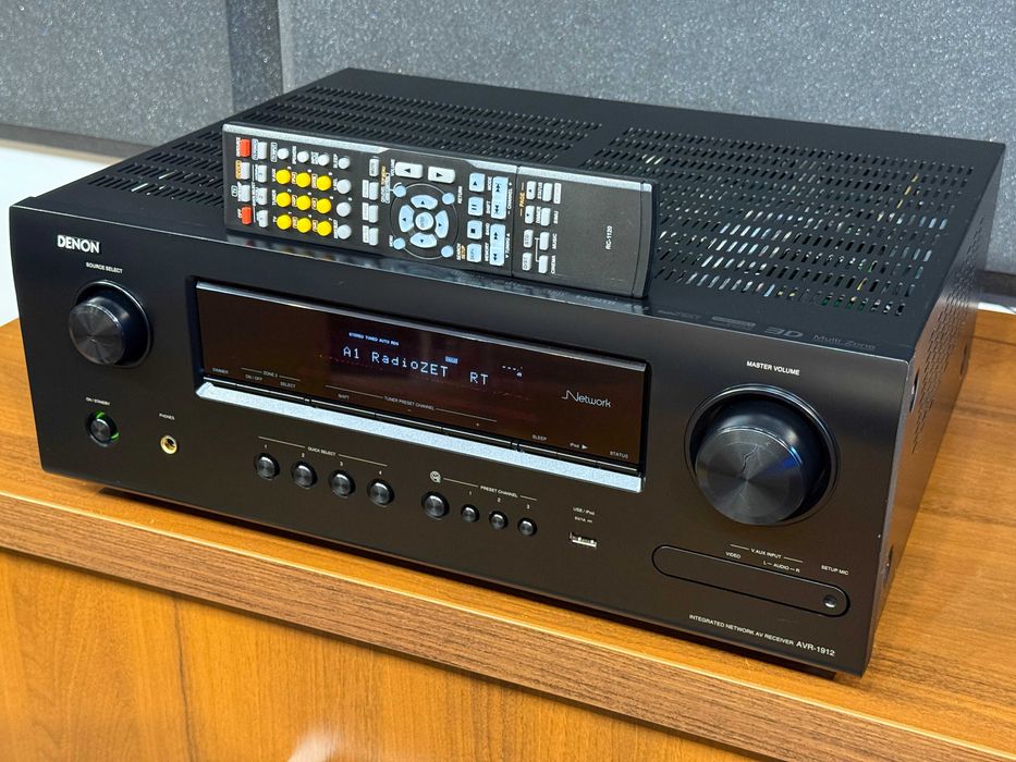 Amplituner 7.1 - DENON AVR-1912 +Pilot - Bluetooth USB HDMI NET 460wat