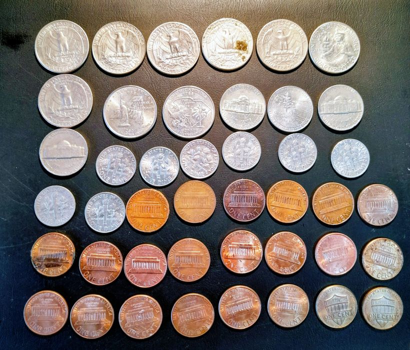 Lote moedas U.S.A. (sem repetidas)