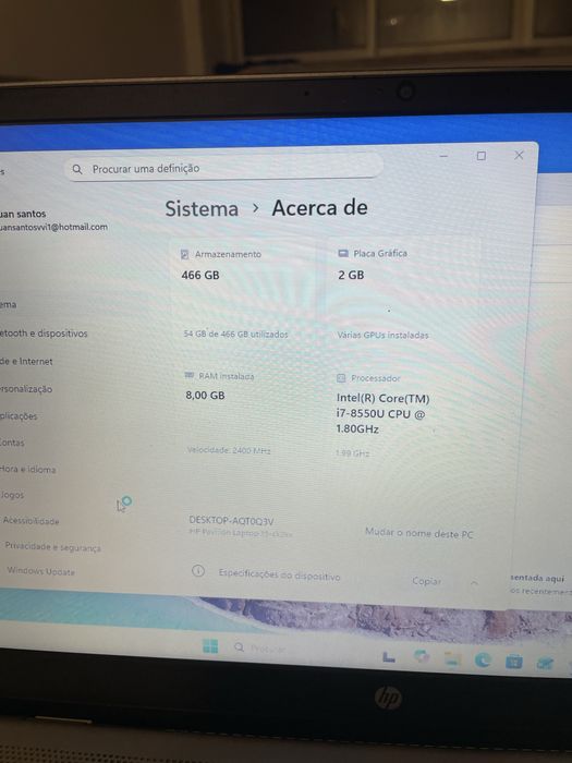 Pc portatil HP com grafica