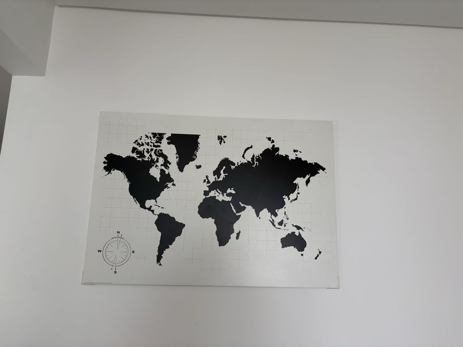 Quadro mapa mundo IKEA