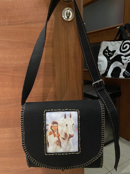 Torba BOHO filc malowana