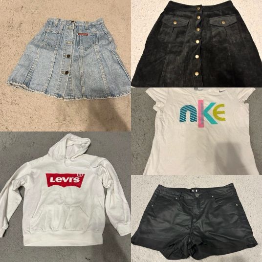 box z damskimi ubraniami