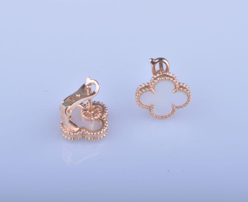 Серьги в стиле Van Cleef Клевер - 15мм