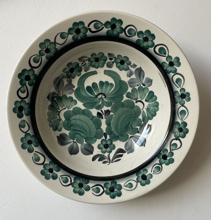 Fajans / Ceramika / Porcelana / Włocławek PRL / talerz głęboki 25 cm