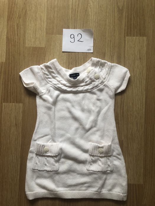 Sweterki tuniki dziewczęce niemowlęce 92