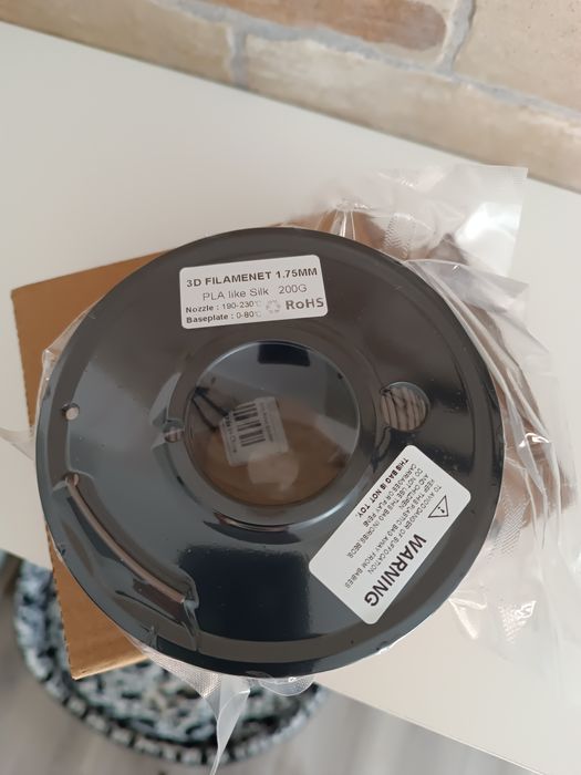 Філамент pla 200г, бронзовий