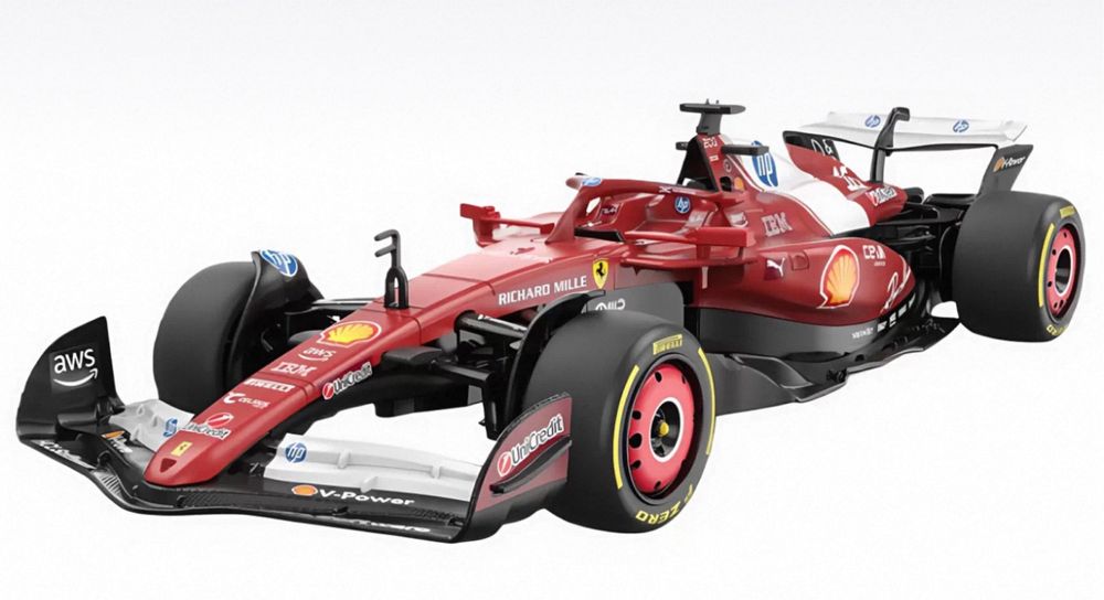 Ferrari F1 2025 telecomandado, tamanho 1:14