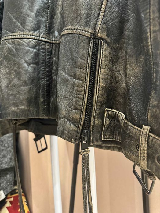 Байкерская кожаная куртка/косуха