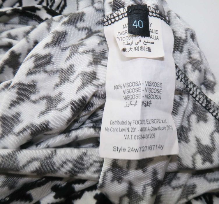 Guess by Marciano sukienka w pepitkę wiskozowa 40