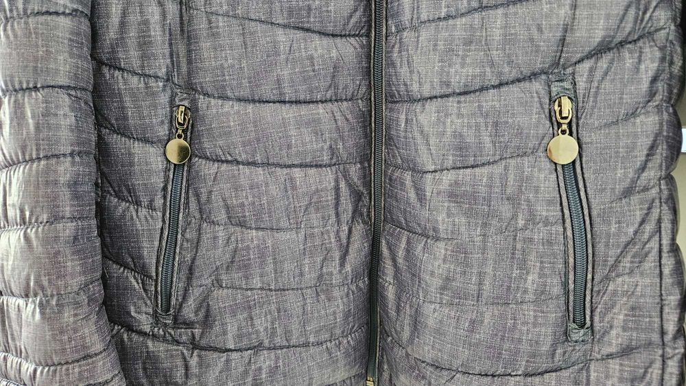 Lekka wiosenna kurtka niebieska