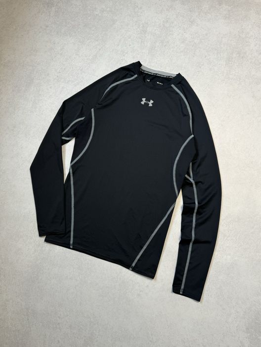 Компрессионный лонгслив Under Armour мужской черный (оригинал)
