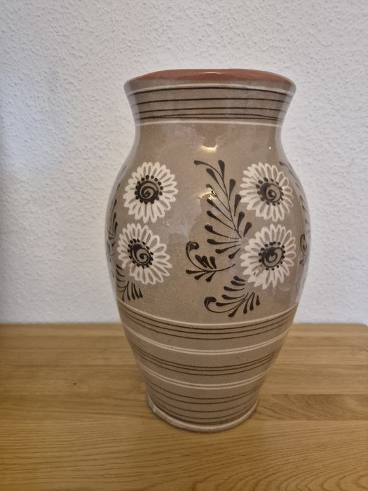 Duży wazon kamionka Łysa Góra retro vintage PRL
