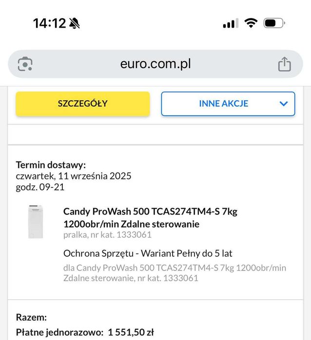 Pralka Candy ProWash 500