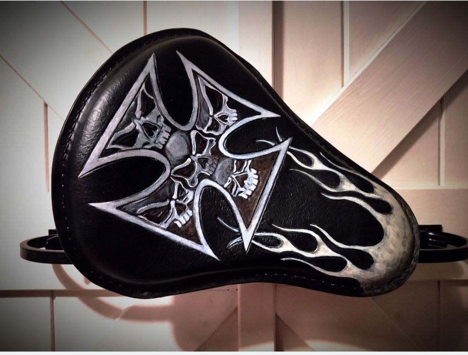 Siedzenie solo bobber chopper custom#skóra