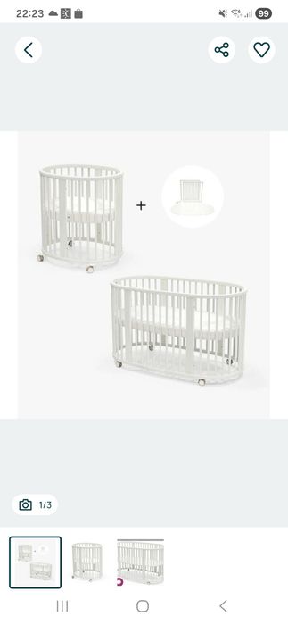 Łóżeczko Stokke sleepi