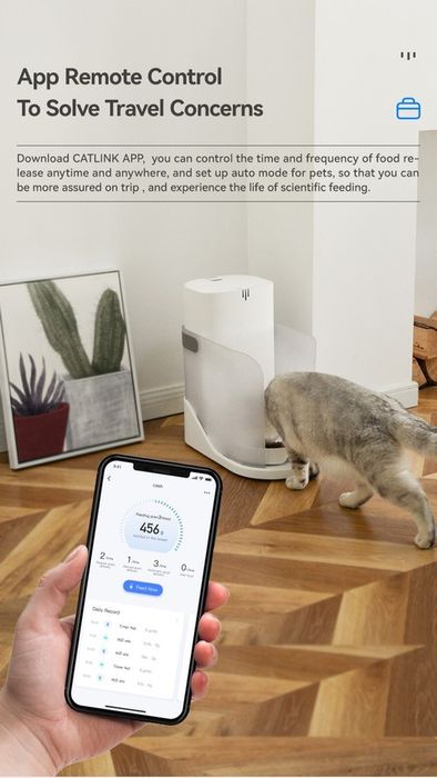 Alimentador Automático para gatos Catlink 3,5L com App NOVO