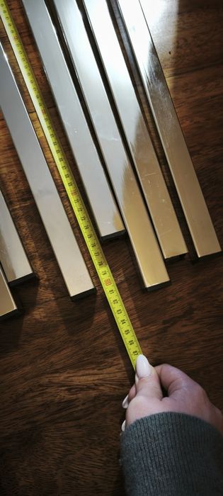 8 pernas de mesa cromadas de 80cm