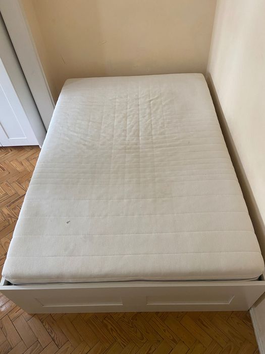 Cama Ikea Brimnes 140x200 + colchão