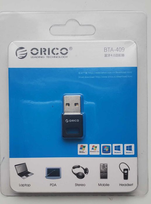 USB Bluetooth адаптер Orico BTA-409 для ПК та ноутбука