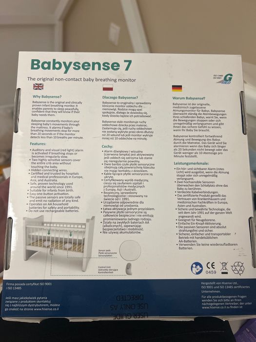 Babysense 7 monitor Respiração