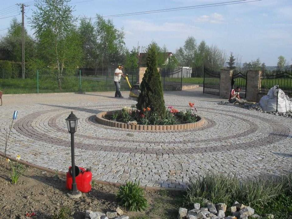 Układanie kostki granitowej Gliwice, brukarstwo, kostka granitowa
