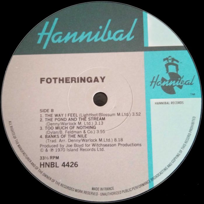 Fotheringay	- - - - -	Fotheringay	- - - - -	LP