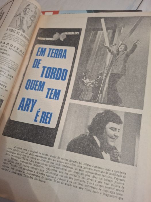 Revista televisão 1973 fernando Tordo Tourada