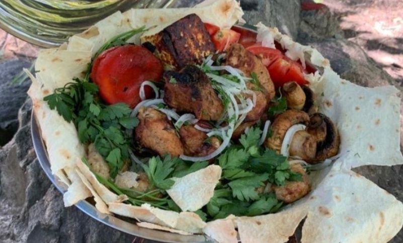 Садж кований з кришкою таджин блюдо для подачі готування страв