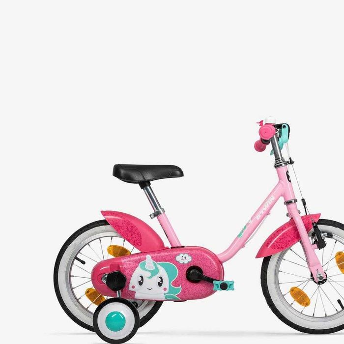 Bicicleta 14 polegadas 500 UNICORN B'TWIN 3-5 ANOS