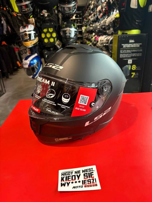 Kask motocyklowy LS2 FF808 STREAM II SOLID solid matt black !Zapytaj o dostępność!