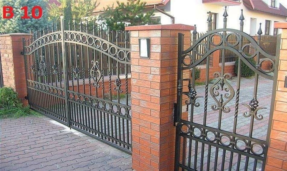 Brama kuta wjazdowa skrzydłowa przęsła przesuwna