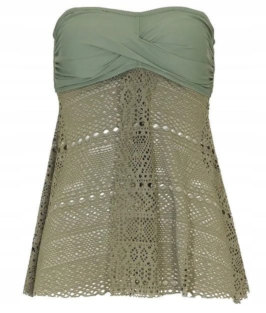 B.P.C top tankini oliwkowy ażurowy ^40