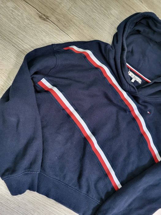 Tommy Hilfiger 164cm 14 lat lub S  bluza krótka granatowa  crop TH