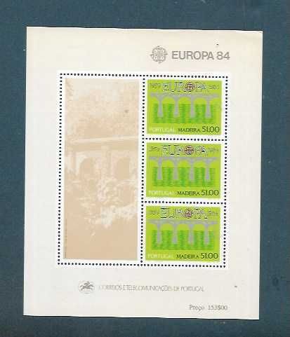 Bloco 66 - 1984 - EUROPA CEPT - MADEIRA - MNH