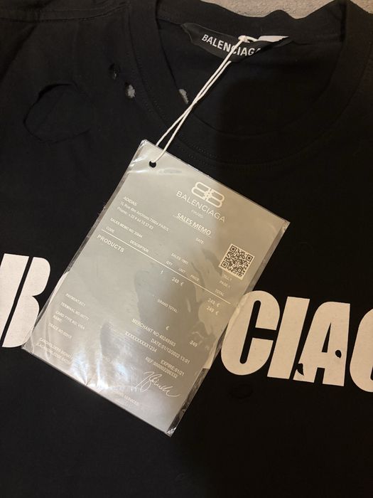 T-shirt Balenciaga destroyed tee viperr 9mice kai angel