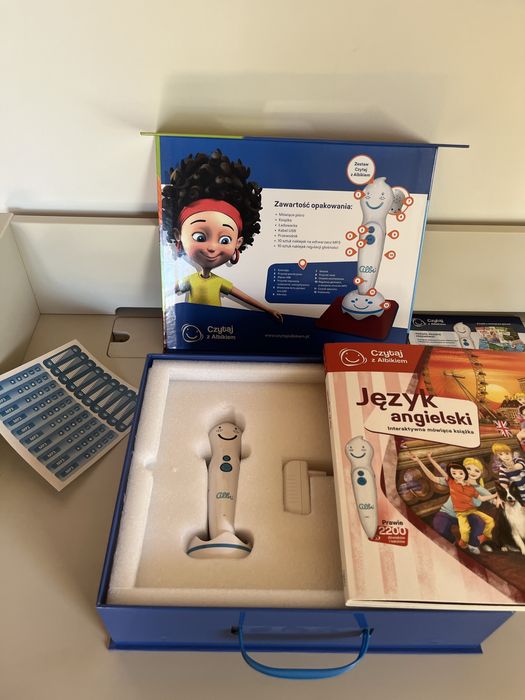 Albik język angielski zestaw startowy  z piórem stan idelany