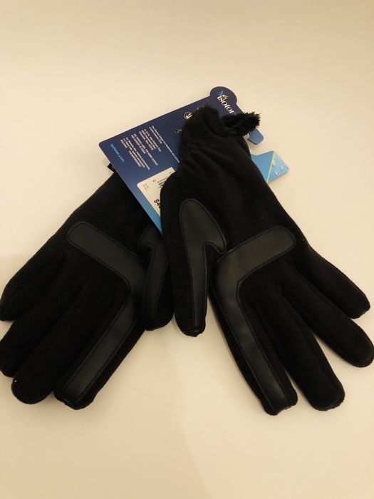 Luvas femininas Isotoner Smart Dri/Smart Touch novas - tamanho único