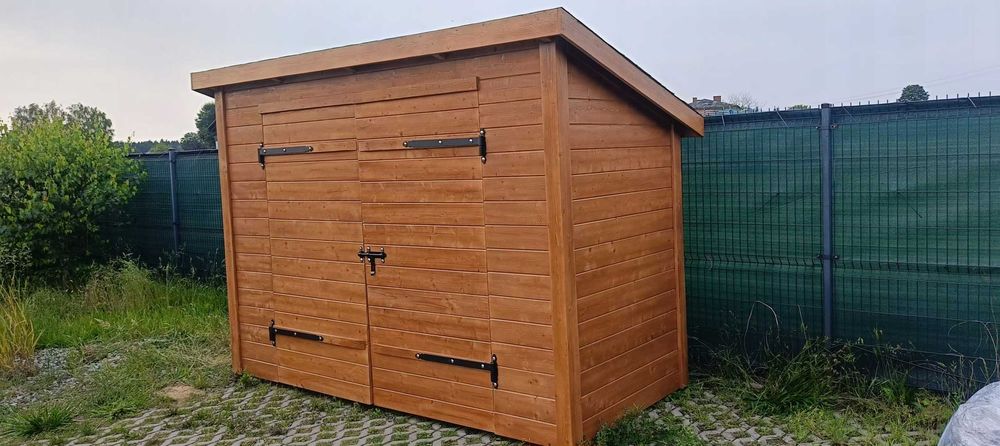 Wiata Garaż Domek Narzędziowy Schowek na Kosze na śmieci Czytaj opis.