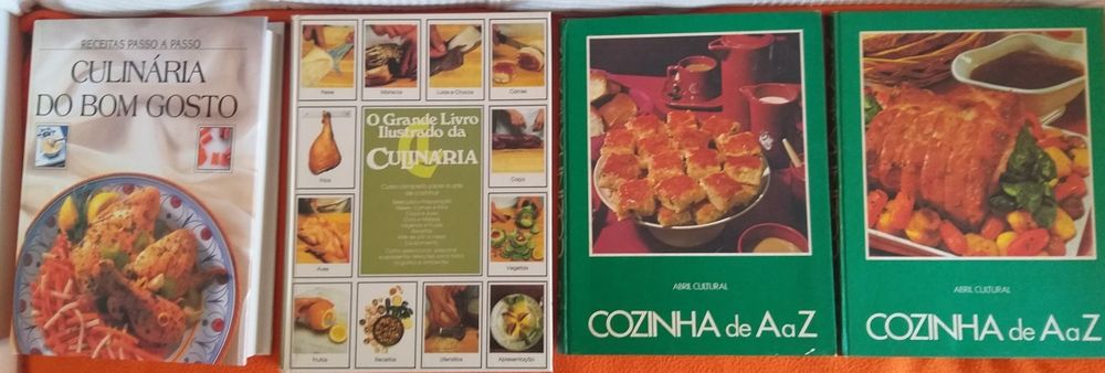Livros de Cozinha - 4 Livros Fantásticos