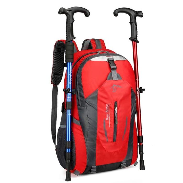 Plecak turystyczny 35L NOWY. Lekki, do góry/na rower. Pomarańcz/Zieleń